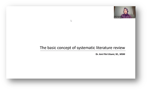 WORKSHOP RESEARCH METHODOLOGY – CONCEPT OF SYSTEMATIC LITERATURE REVIEW ...