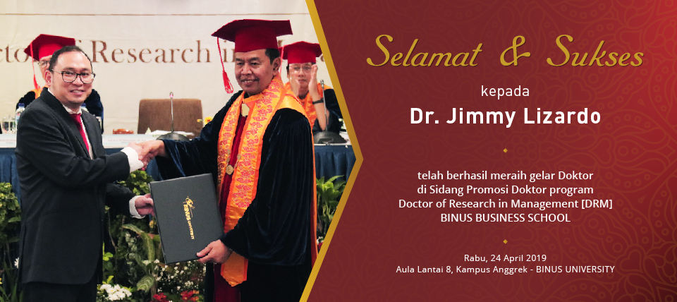 Selamat & Sukses kepada Jimmy Lizardo