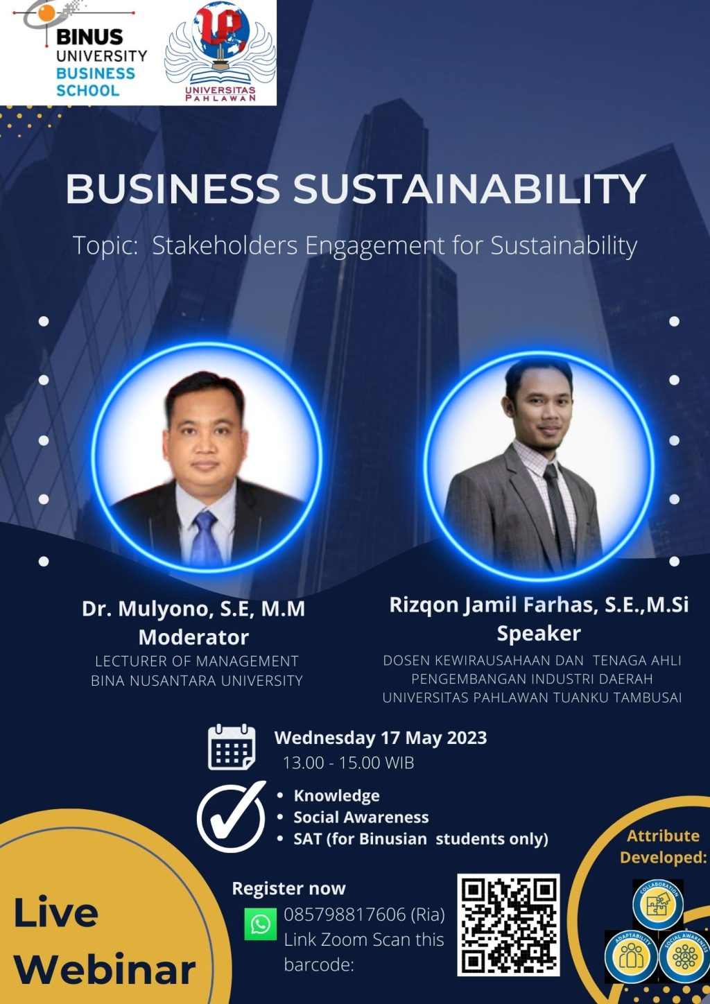 Webinar Business Sustainability – Management