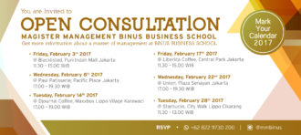 Open Consultation For Mm In Business Management At Binus Alam Sutera 