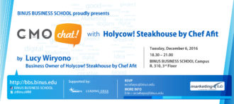 CMO CHAT WITH HOLYCOW! STEAKHOUSE BY CHEF AFIT