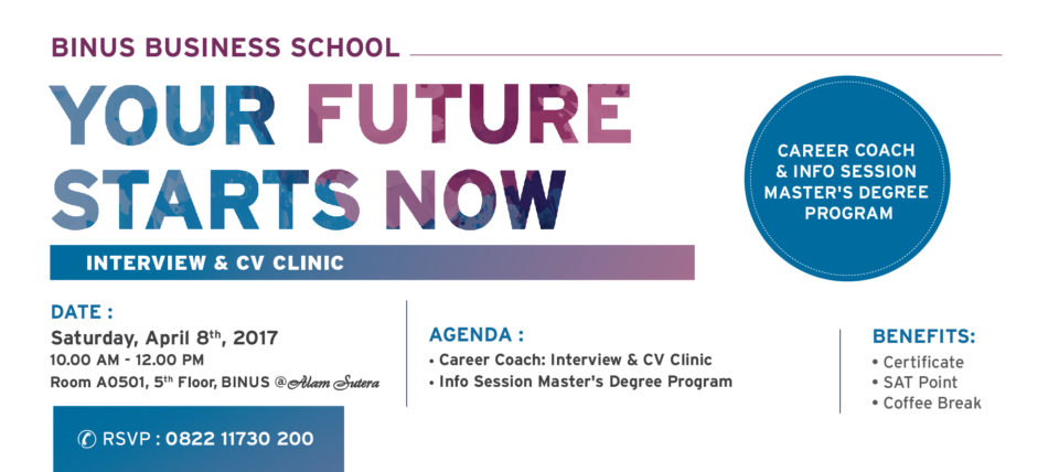 BINUS Business School Career Coach: Interview & CV Clinic
