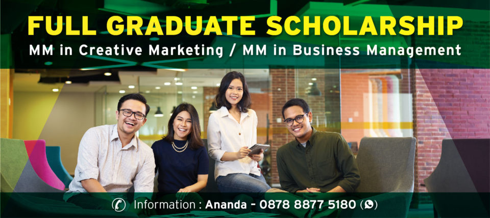 Full Graduate Scholarship for MM in Creative Marketing and MM in Business Management