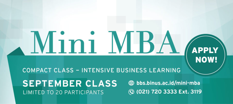 Mini MBA September Class - BINUS Business School