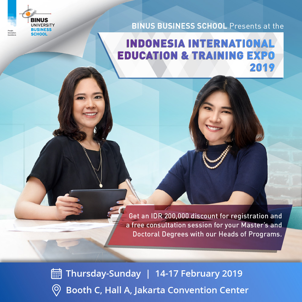 BINUS BUSINESS SCHOOL At Indonesia International Education & Training ...