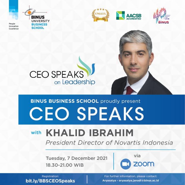 CEO Speaks on Leadership with Novartis Indonesia - BINUS Business School