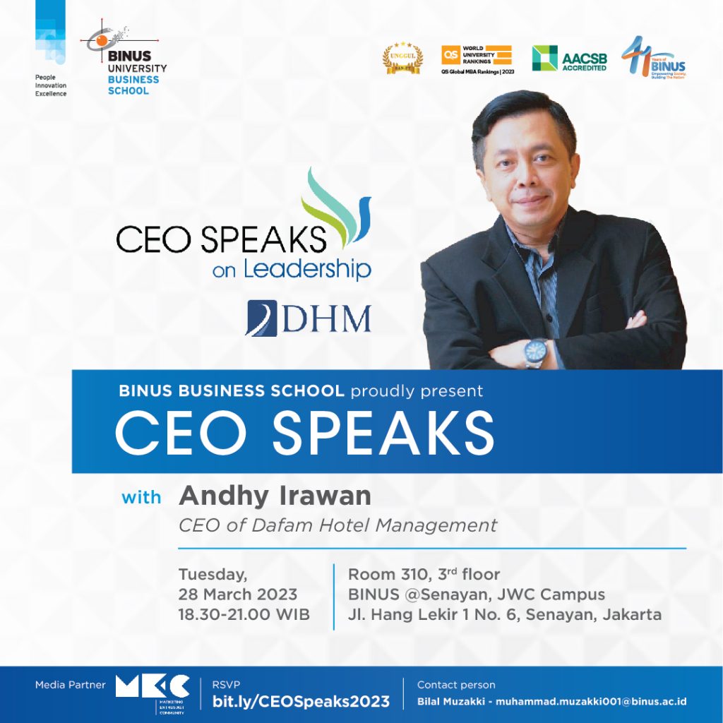 CEO SPEAKS DAFAM HOTEL MANAGEMENT – BINUS Business School